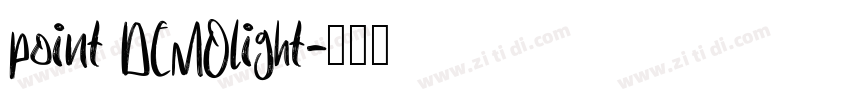 point DEMOlight字体转换